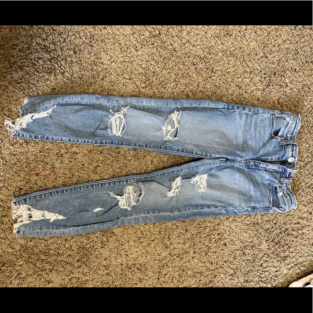 American Eagle super high rise crop jegging